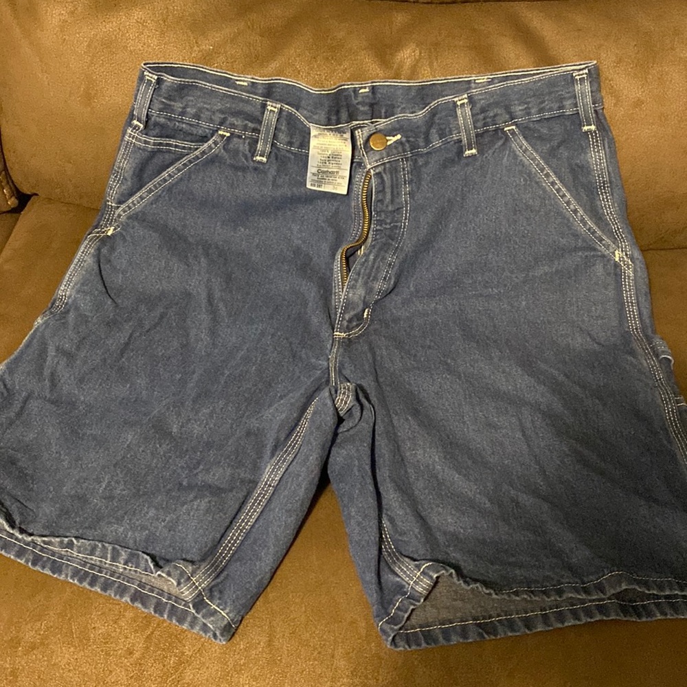 Carhartt brand jean shorts